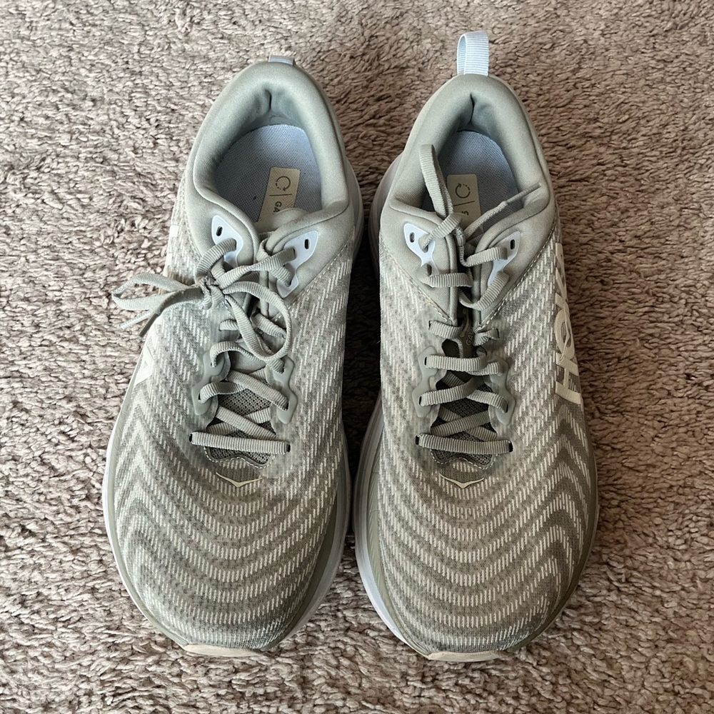 Hoka Men’s Gaviota 5 Running Shoes in Barley/Oat Milk Size 10
